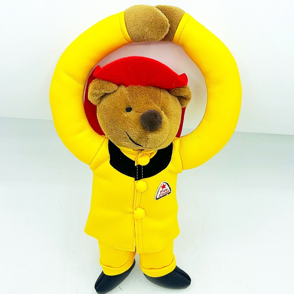 Russ Hangin' Around Bears Fire Chief Plush‎ Firefighting 12" H